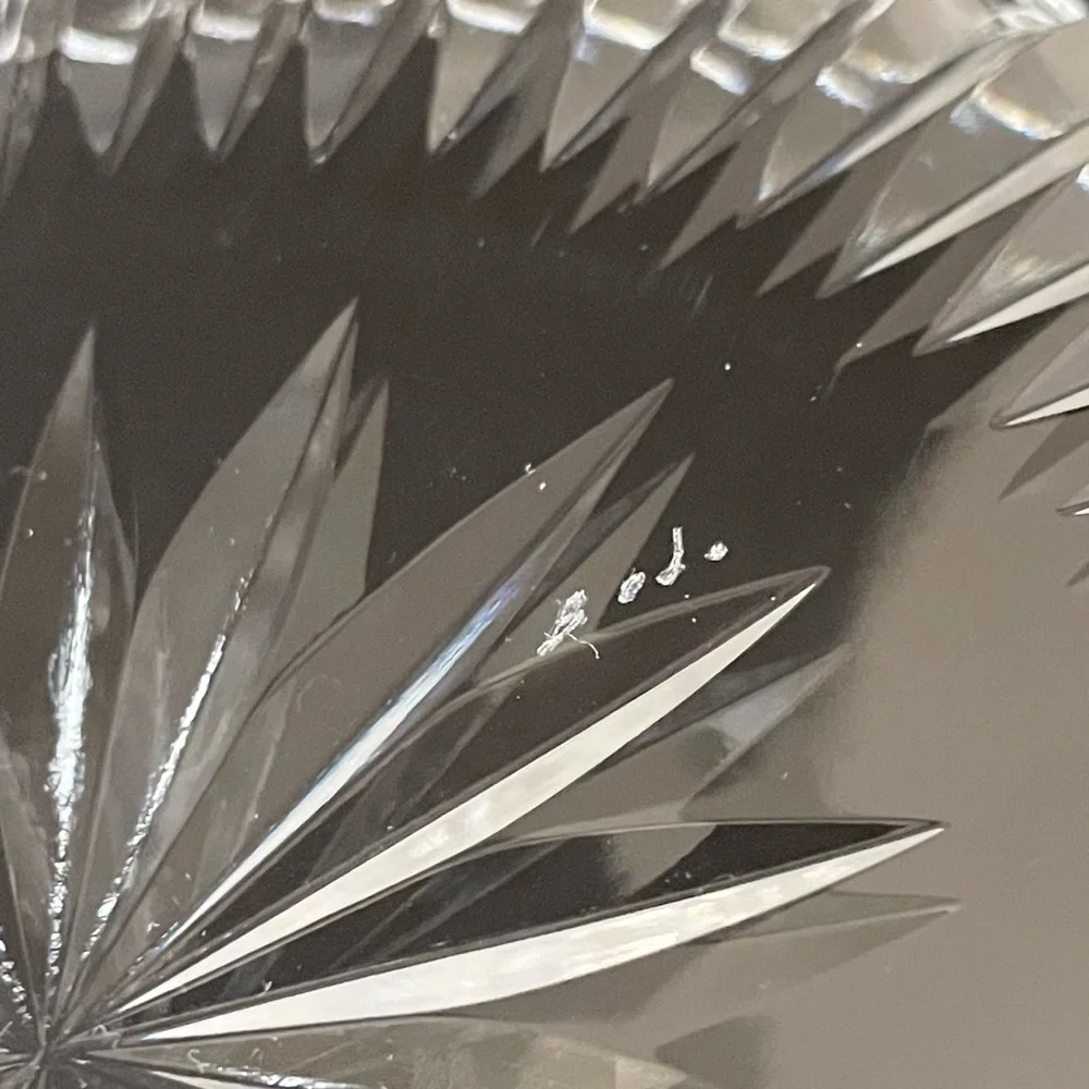 SET of 4 Crystal Party Plates - Kosta Boda